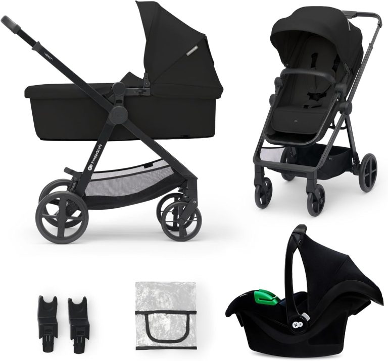 Kinderkraft NEWLY 3 en 1, poussette avec siège auto MINK PRO i-Size