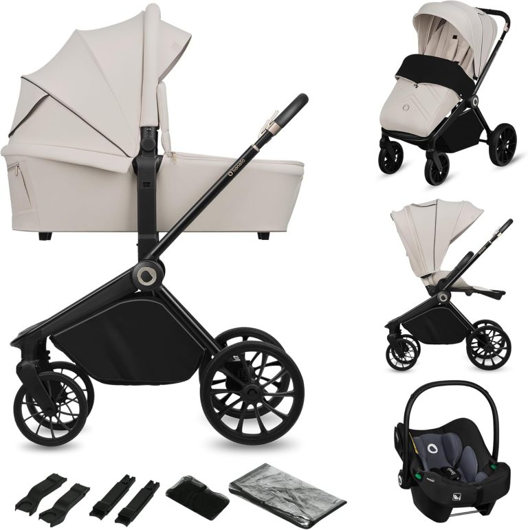 Lionelo Mika Plus 3 en 1, poussette trio avec siège auto i-Size Astrid